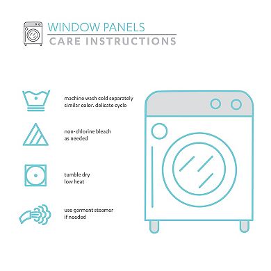 Lush Decor Linen Button Window Curtain