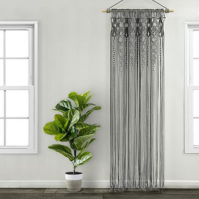 Lush Decor Boho Macrame Textured Cotton Window Curtain