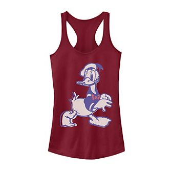 Disney's Donald Duck Juniors' Vintage Portrait Sketch Tank Top