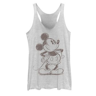 Juniors' Disney Mickey Mouse Pencil Sketch Original Tank