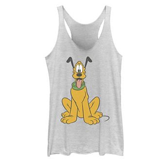 Disney's Mickey Mouse Pluto The Dog Portrait Juniors' Tank Top