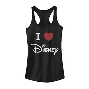 Juniors' Disney I Love Disney Logo Tank Top