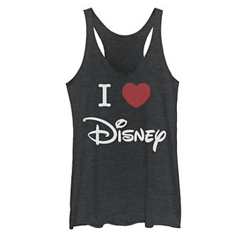 Juniors' Disney I Love Disney Logo Tank Top