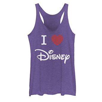 Juniors' Disney I Love Disney Logo Tank Top