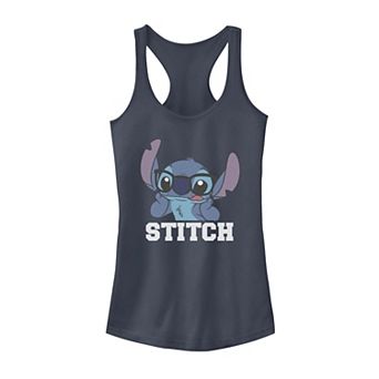 Disney's Lilo & Stitch Juniors' Nerdy Stitch Portrait Tank Top