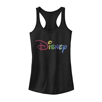 Disney's Juniors' Rainbow Logo Tank Top