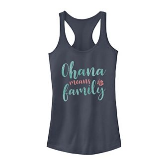 Disney's Lilo & Stitch Ohana Means Family Tropical Juniors' Tank Top