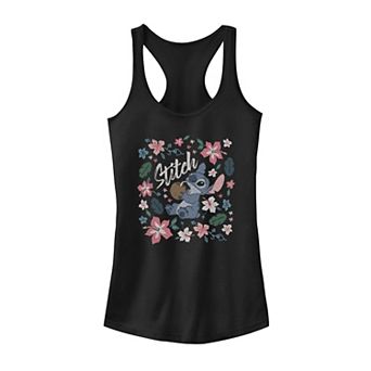 Disney's Lilo & Stitch Floral Portrait Juniors' Tank Top
