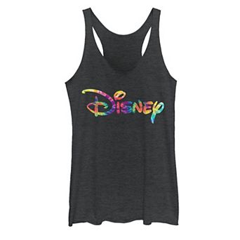 Disney's Juniors' Rainbow Tie-Dye Logo Tank Top