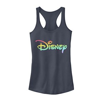 Disney Juniors' Rainbow Chest Logo Tank Top