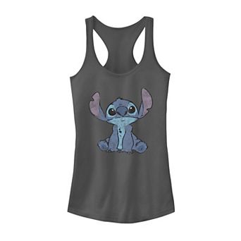 Disney's Lilo & Stitch Juniors' Distressed Stitch Tank Top