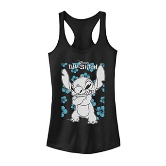 Disney's Lilo & Stitch Tropical Flower Portrait Movie Poster Juniors' Tank Top
