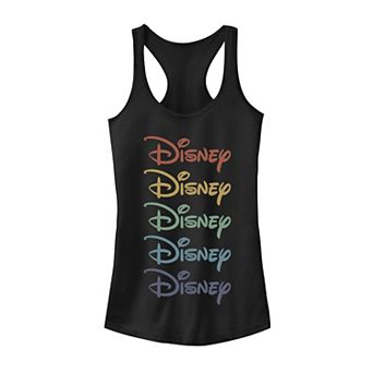 Disney's Juniors' Stacked Rainbow Tank Top