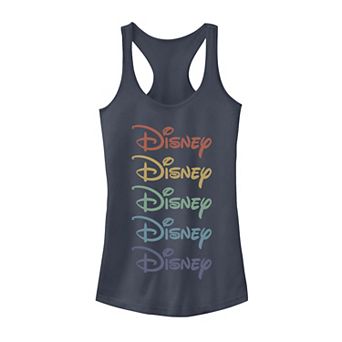 Disney's Juniors' Stacked Rainbow Tank Top