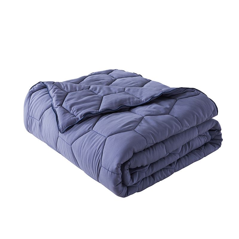 Dream On Honeycomb Down-Alternative Blanket, Blue, Twin