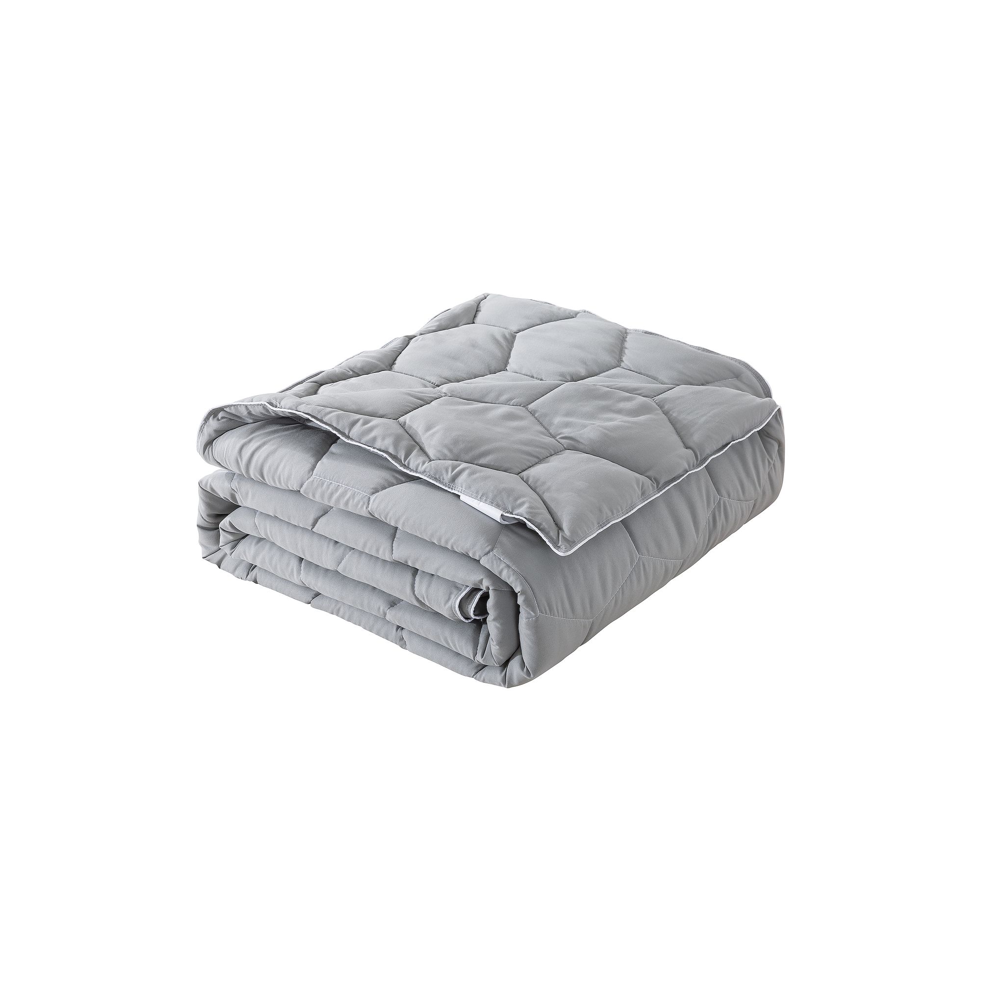 Dream On Honeycomb Down-Alternative Blanket, Gray White