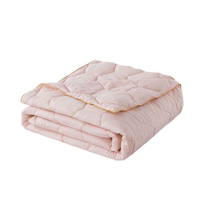 Dream On Honeycomb Down-Alternative Blanket, Pink, Full/Queen