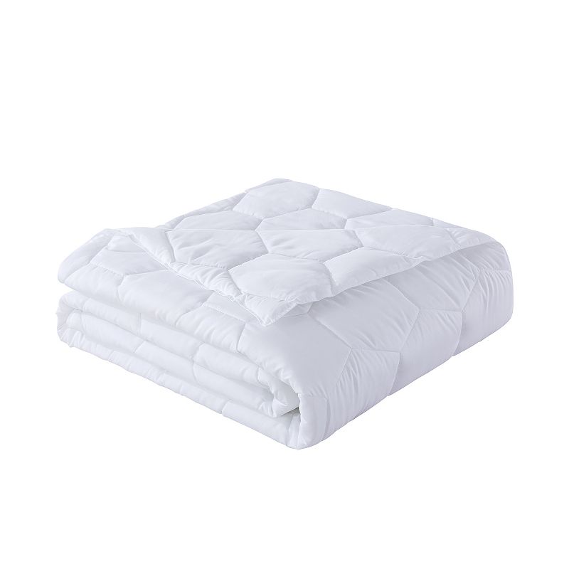 Dream On Honeycomb Down-Alternative Blanket, White, Full/Queen