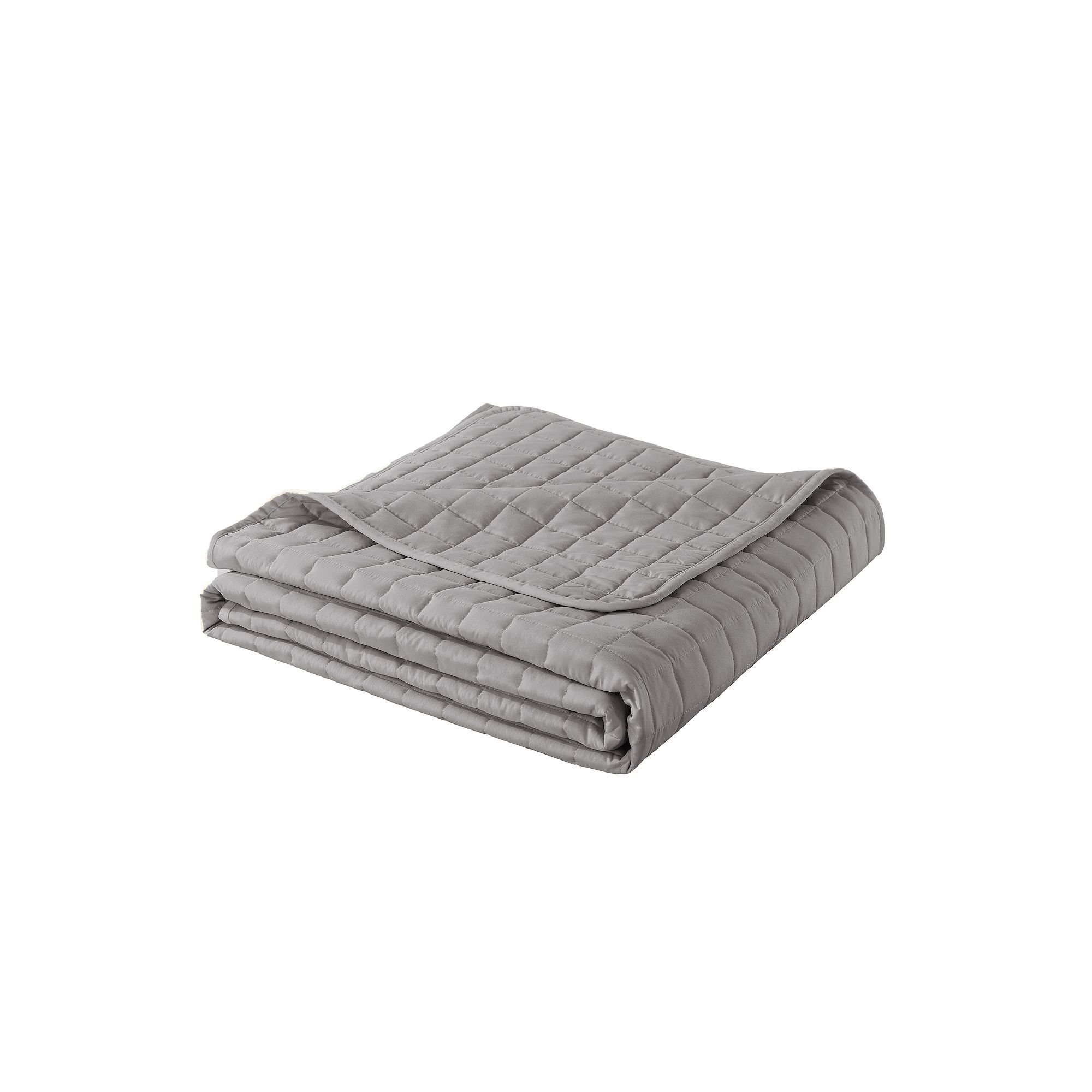 Dream On Velvet Trim Blanket, Light Gray