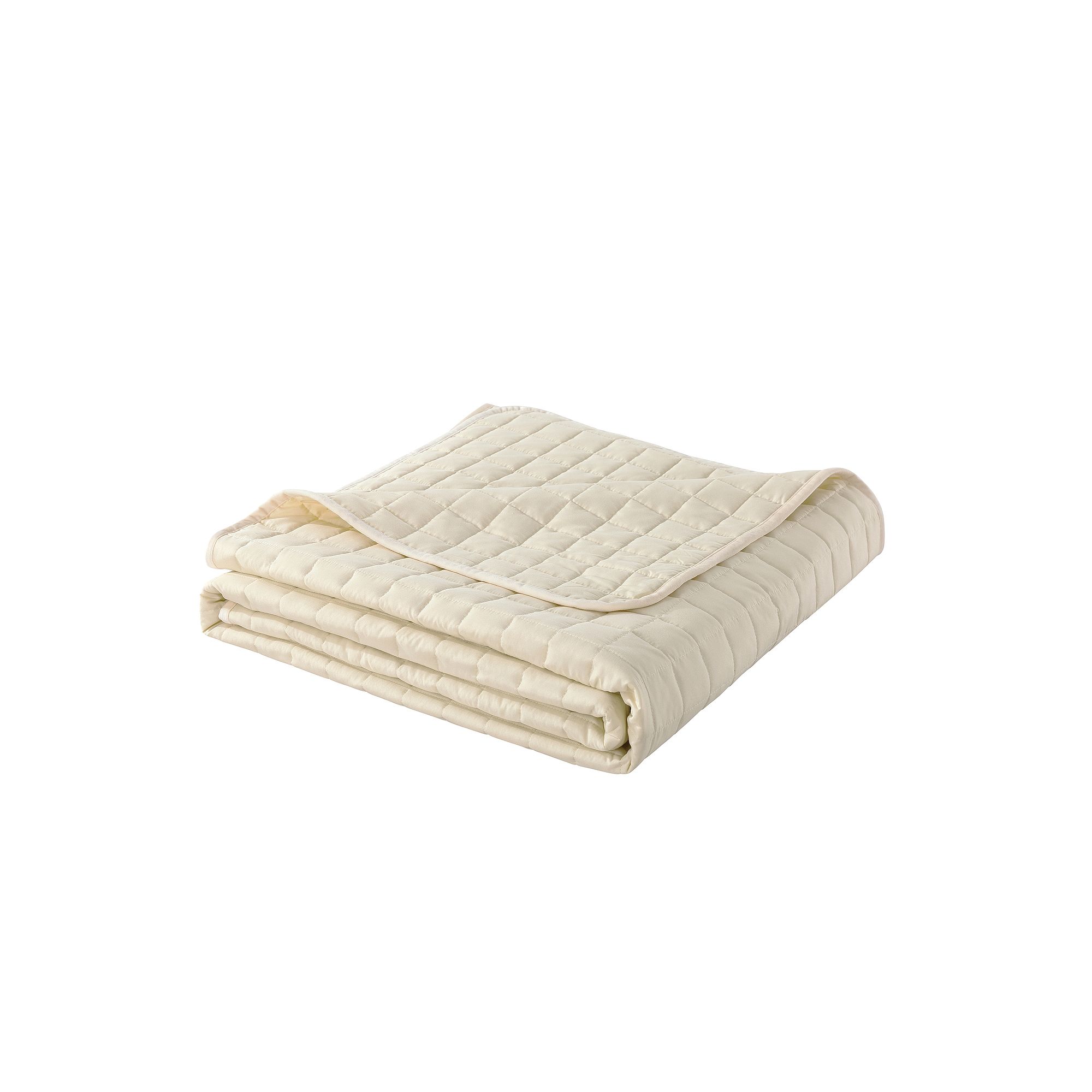 Dream On Velvet Trim Blanket, Winter White