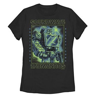 Juniors' Transformers: War For Cybertron Soundwave Portrait Graphic Tee