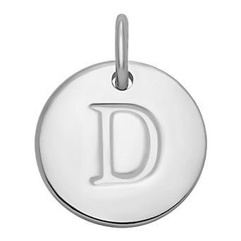 PRIMROSE Sterling Silver Letter Disc Charm
