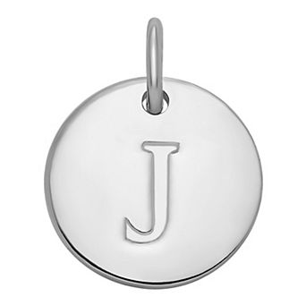 PRIMROSE Sterling Silver Letter Disc Charm