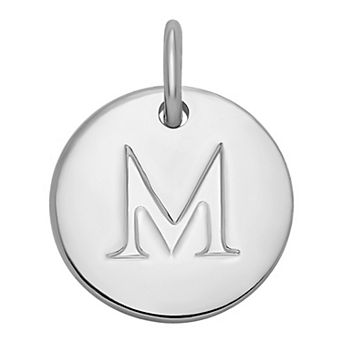 PRIMROSE Sterling Silver Letter Disc Charm