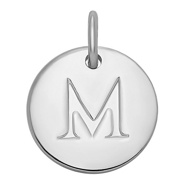 PRIMROSE Sterling Silver Letter Disc Charm