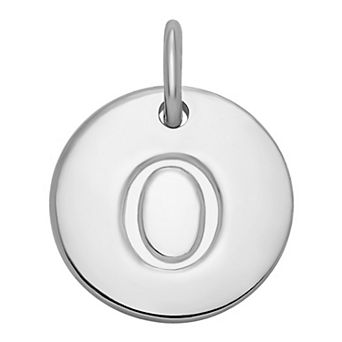 PRIMROSE Sterling Silver Letter Disc Charm