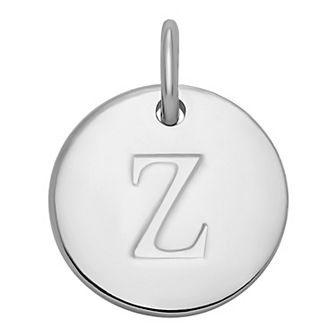 PRIMROSE Sterling Silver Letter Disc Charm