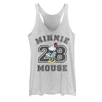 Juniors' Disney Minnie Mouse Varsity #28 Portrait Tank
