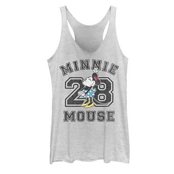 Juniors' Disney Minnie Mouse Varsity #28 Portrait Tank