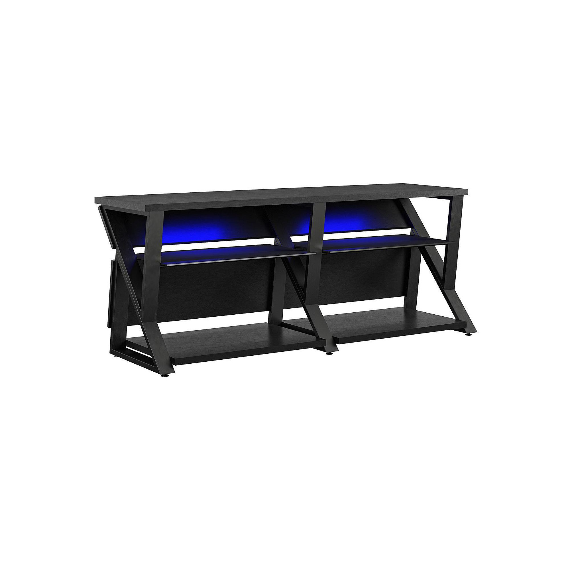 NTense Genesis LED Gaming TV Stand, Black