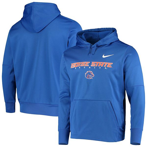 Men's Nike Royal Boise State Broncos Facility Performance Pullover Hoodie