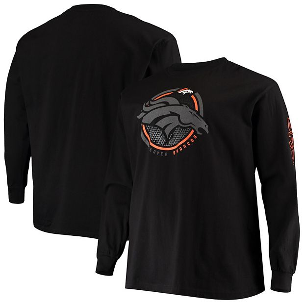 Men's Fanatics Branded Black Denver Broncos Big & Tall Color Pop Long  Sleeve T-Shirt