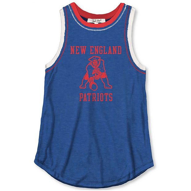 Women's Junk Food Royal New England Patriots Touchdown Tank