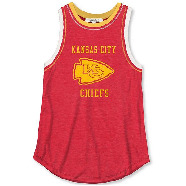 Women's Junk Food Red Kansas City Chiefs Touchdown Tank Top