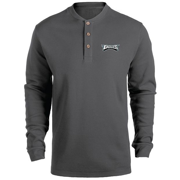 Men's Heathered Gray Philadelphia Eagles Maverick Thermal Henley