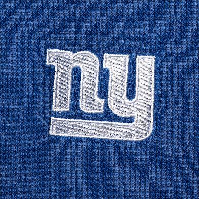 Men's Dunbrooke Royal New York Giants Logo Maverick Thermal Henley Long Sleeve T-Shirt