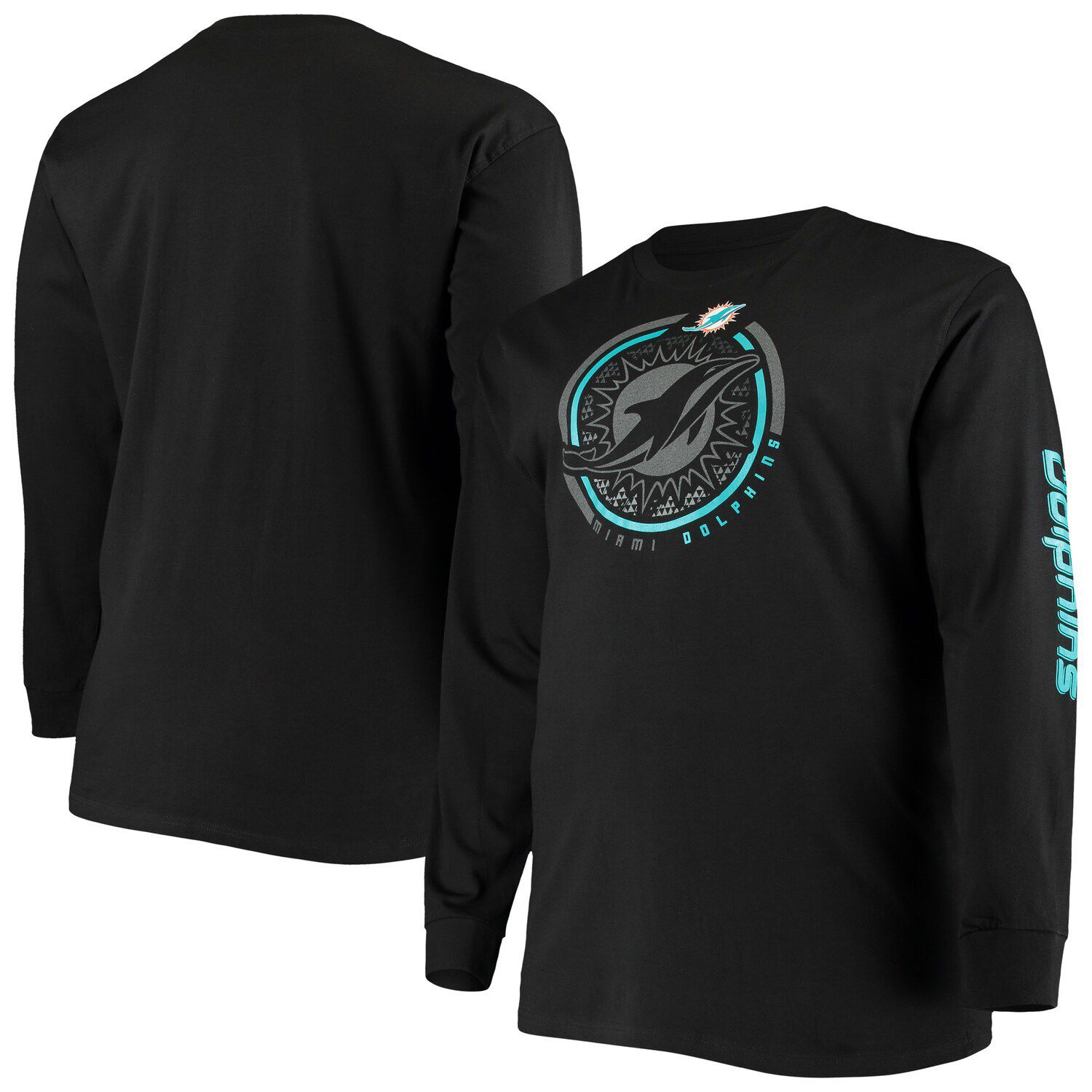 Youth Tyreek Hill Aqua Miami Dolphins Mainliner Player Name & Number Long  Sleeve T-Shirt