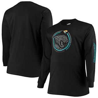 Men's Fanatics Branded Black Jacksonville Jaguars Big & Tall Color Pop Long Sleeve T-Shirt