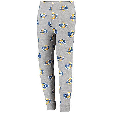 Youth Gray Los Angeles Rams Long Sleeve T-Shirt & Pants Sleep Set