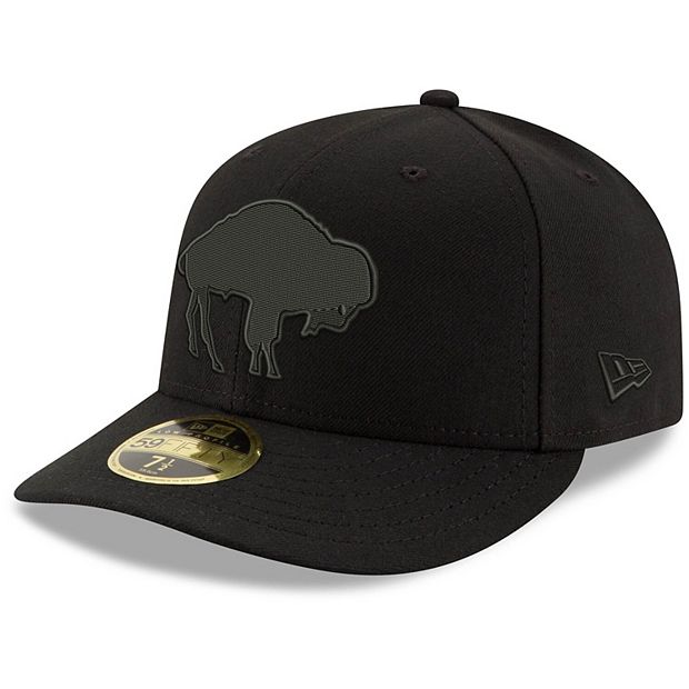 Men's New Era Black Buffalo Bills Logo 39THIRTY Flex Hat