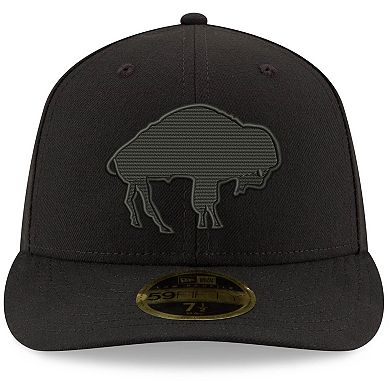 Men's New Era Black Buffalo Bills Historic Logo Low Profile 59FIFTY Fitted Hat