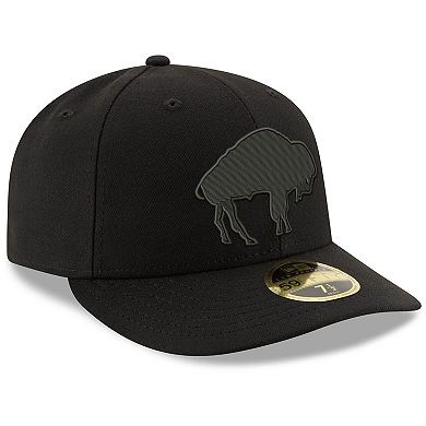 Men's New Era Black Buffalo Bills Historic Logo Low Profile 59FIFTY Fitted Hat