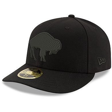 Men's New Era Black Buffalo Bills Historic Logo Low Profile 59FIFTY Fitted Hat