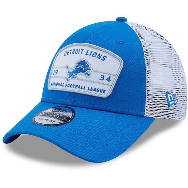 New Era Detroit Lions Blue 9Forty The League Adjustable Hat