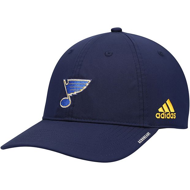 adidas, Accessories, Adidas St Louis Blues Coach Str Navy Adjustable Hat