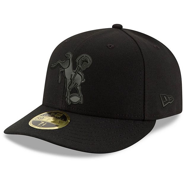 Men's New Era Black Indianapolis Colts Historic Logo Low Profile